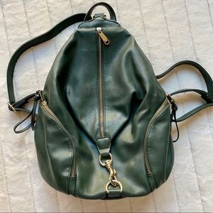Faux leather backpack